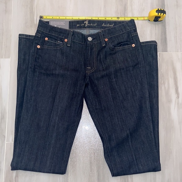 7 For All Mankind Bootcut Jean, Made in the USA, 27x33, NWT, $229 MSRP - Picture 5 of 12